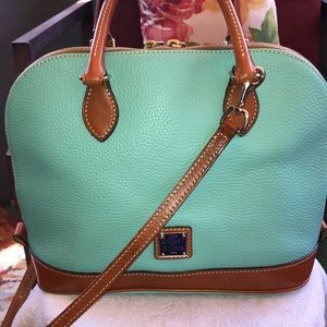 Dooney and Bourke zip zip satchel (Aqua)